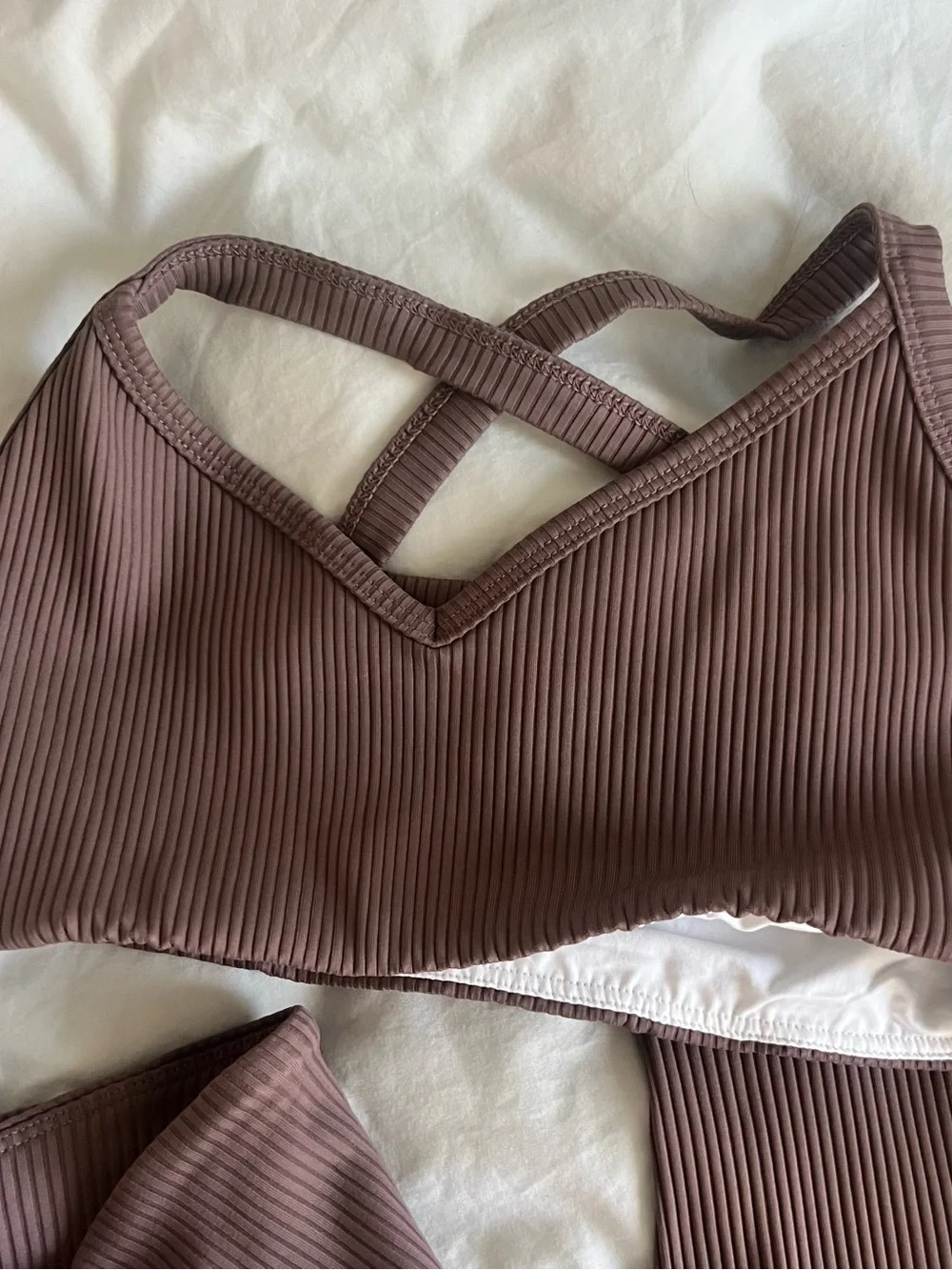 Year of Ours Coco Ribbed Curve Bralette and Ribbed Veronica Legging Set